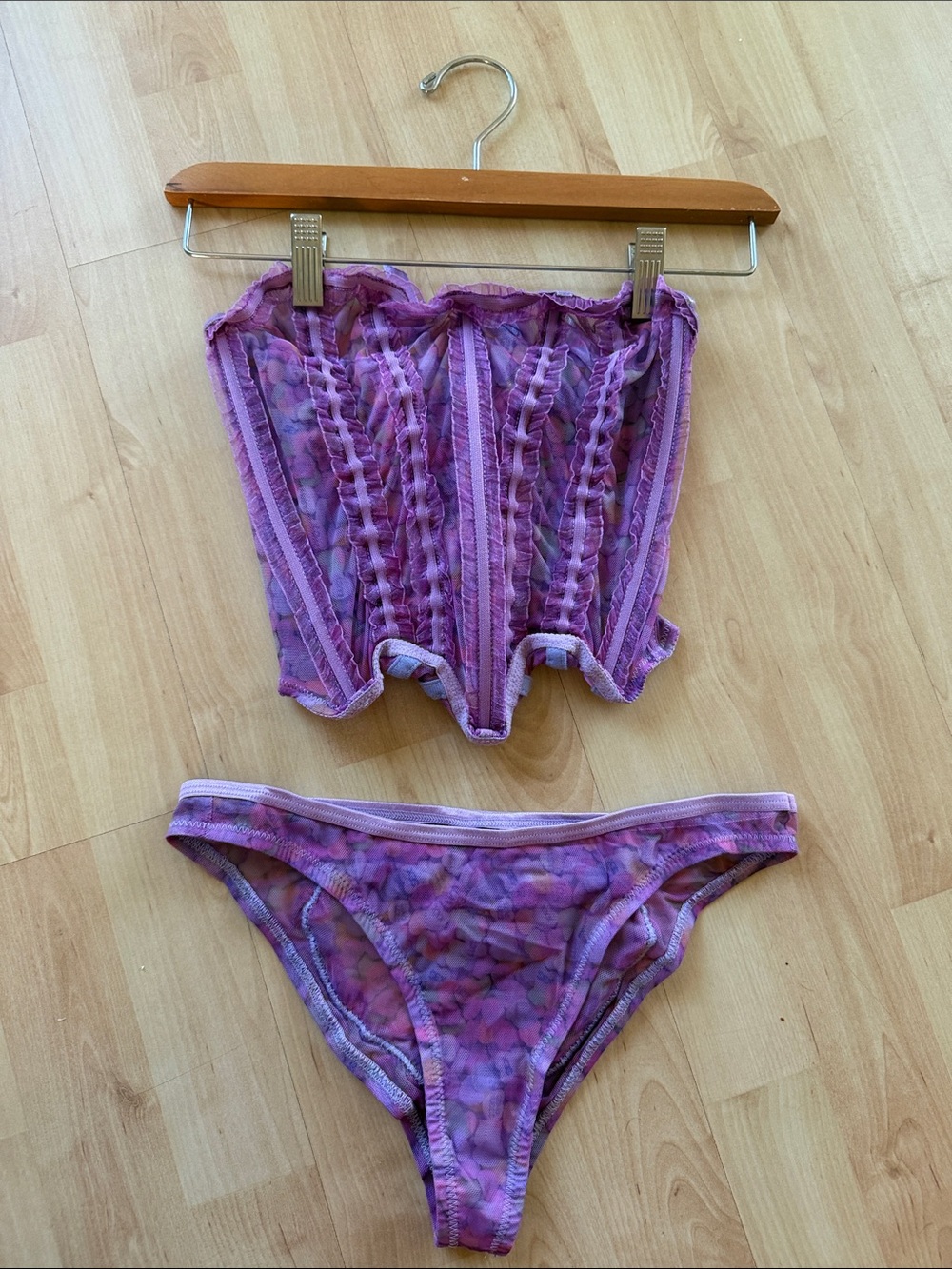 Yandy X Lana Rhoades Kiss Me Bustier Candy Hearts Corset Set
